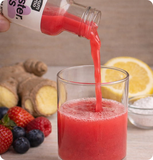 Імбирний шот з ягодами і таурином