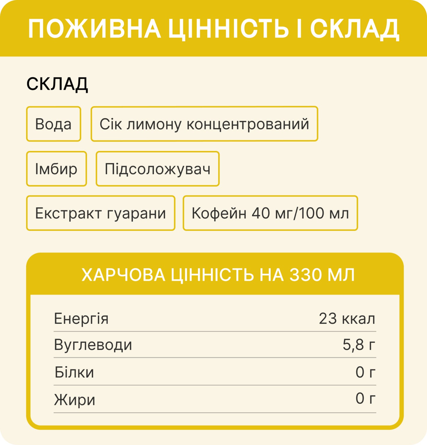 імбирний шот гуарана